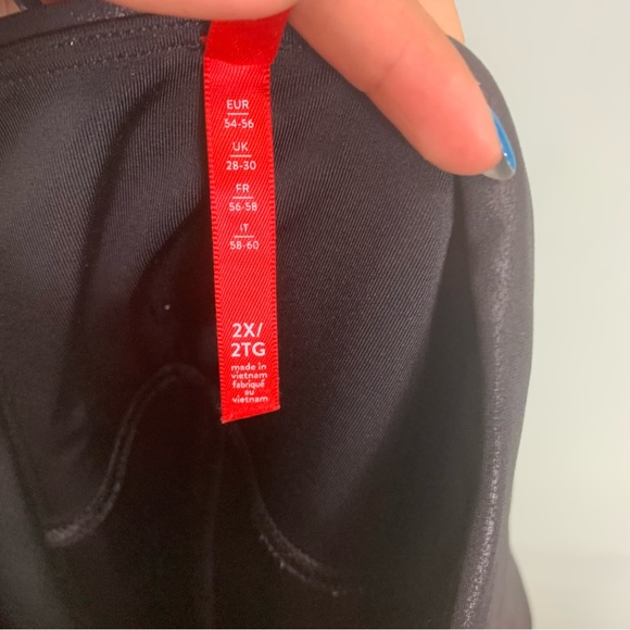 Spanx Faux Leather Plus Size 2XL Black 2437P - Picture 4 of 13